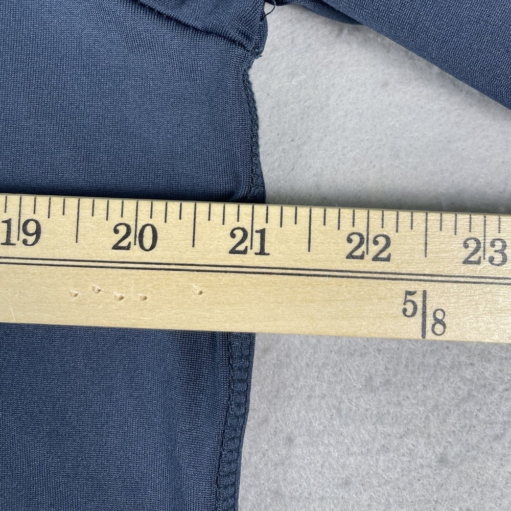 Cinch Shirt Mens L Navy Blue Long Sleeve Graphic Performance Tee Stretch Active - Picture 5 of 11